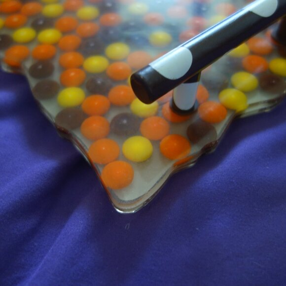 Reeses Pieces Candy Tray Made of Reeses Pieces - Picture 11 of 11